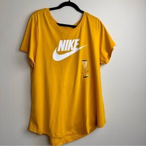Yellow Nike Dri fit tee,size 1X